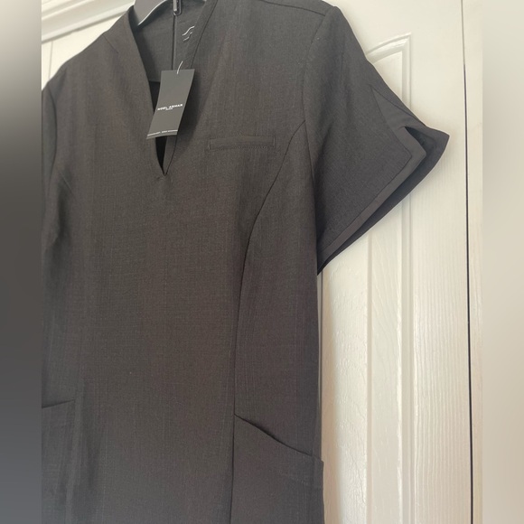 Women's Faux Linen Maya Tunic 
Black / XL - Picture 4 of 9